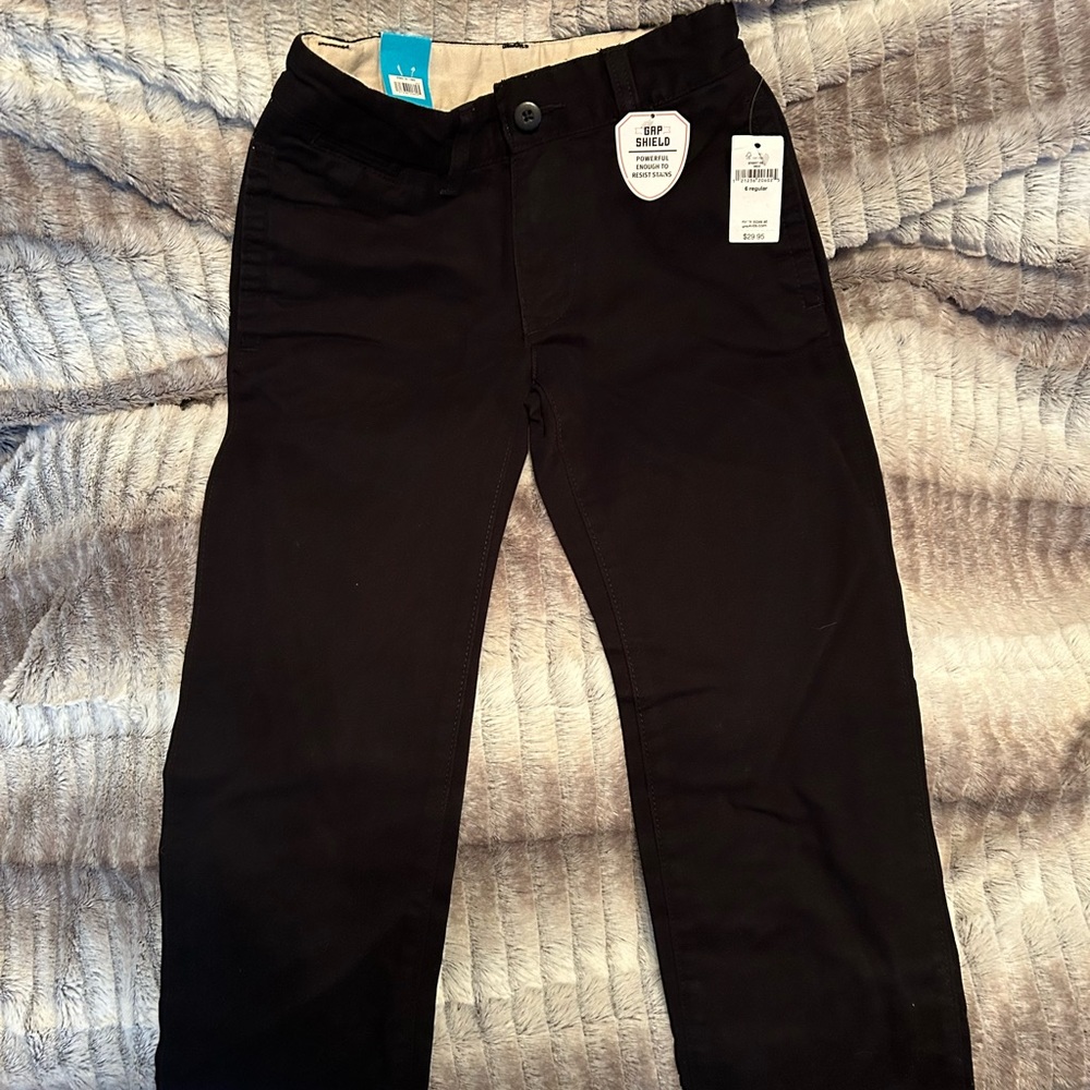 Brand new with tags, Gap kids black size 6 black pants